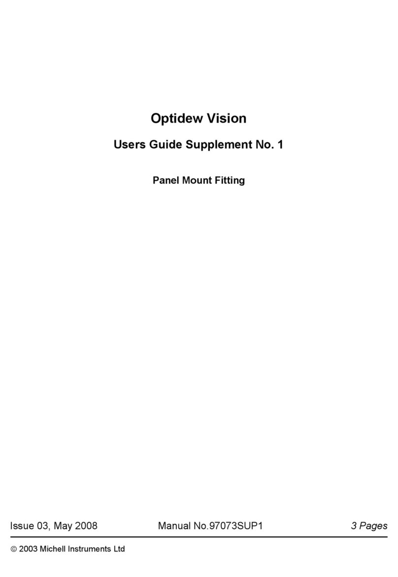 Michell Instruments Optidew Vision Manuale utente