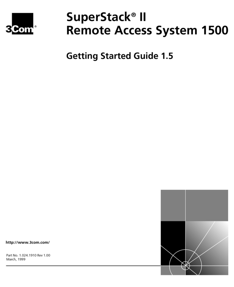 3Com REMOTE ACCESS SYSTEM 1500 Manuale utente