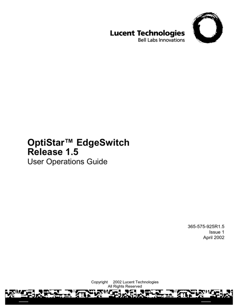 Lucent Technologies OptiStar EdgeSwitch Manuale utente