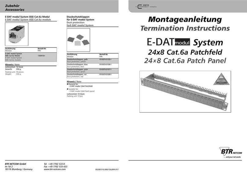 BTR E-DAT modul System Manuale utente