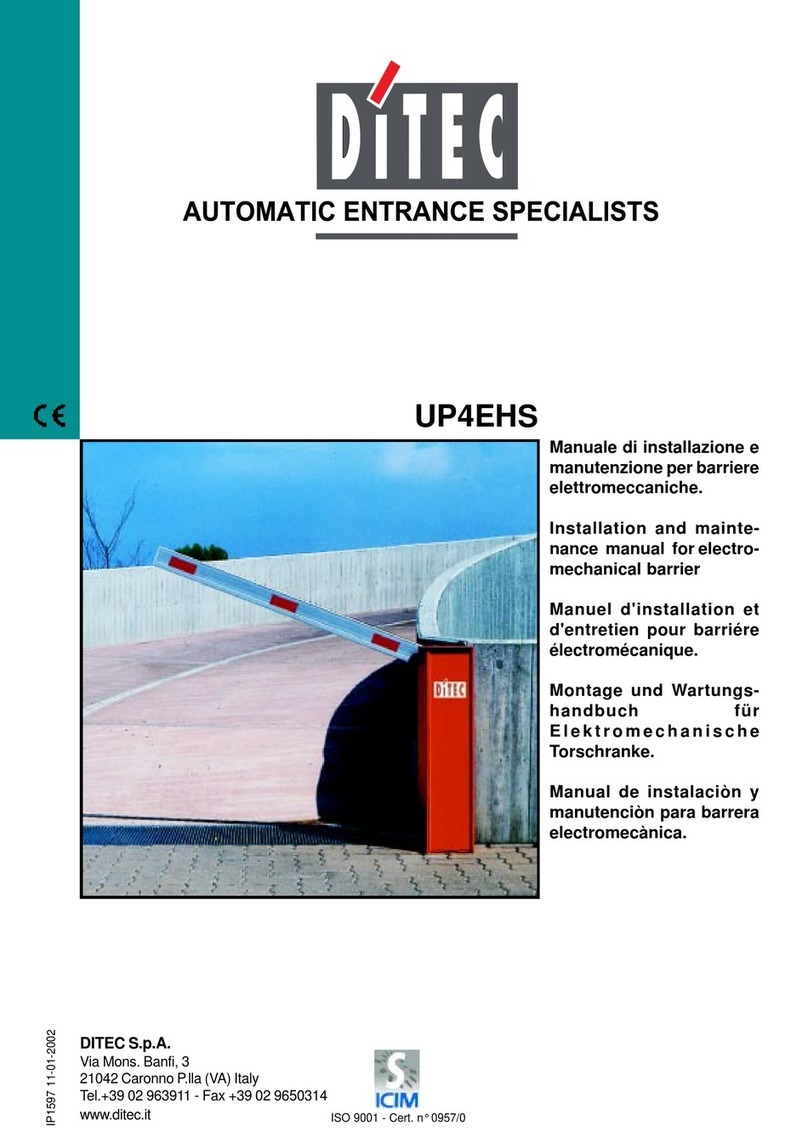 DITEC UP4EHS Manuale