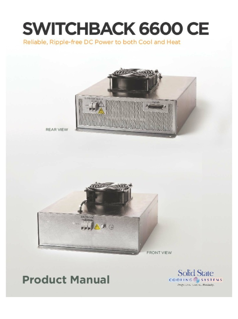 Solid State Cooling Systems Switchback 6600 CE Manuale utente
