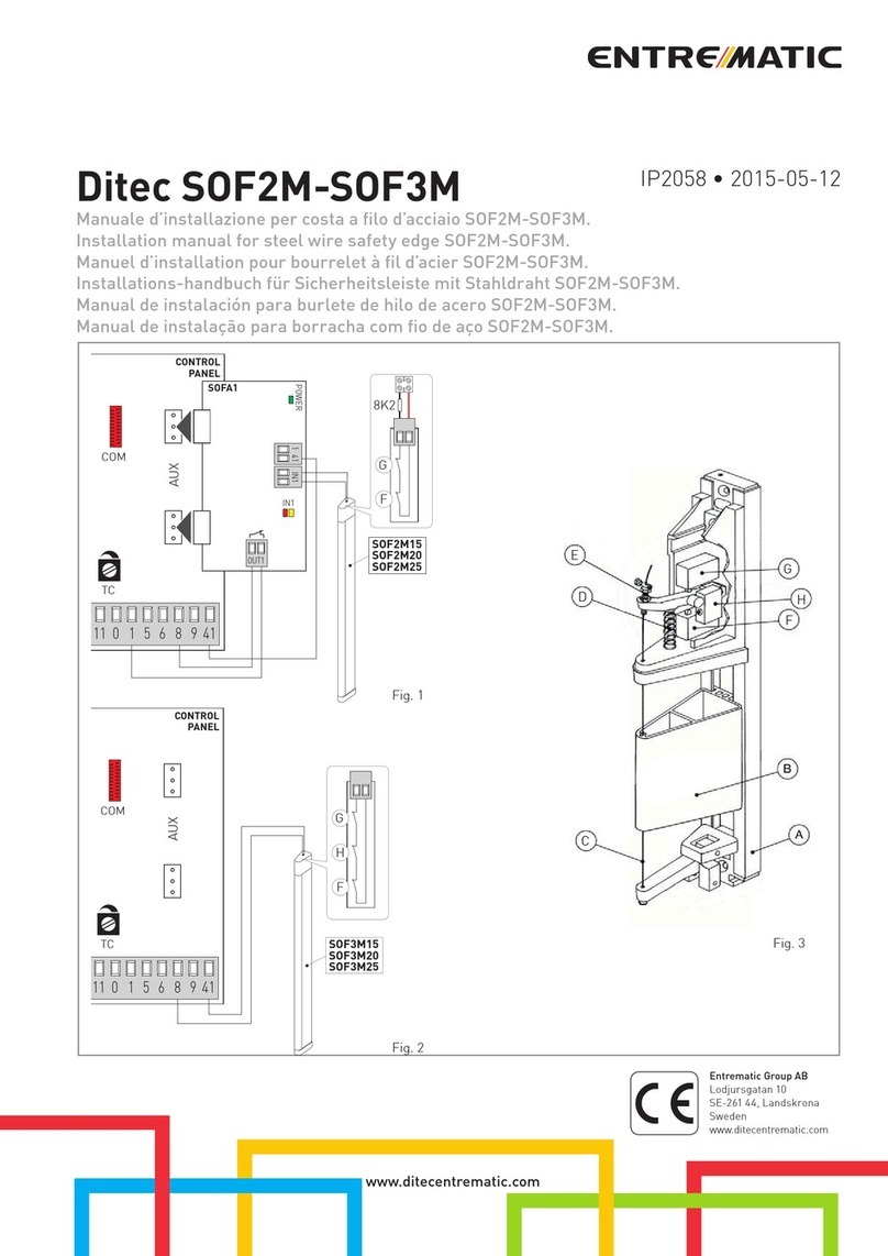 Entrematic Ditec SOF2M Manuale utente