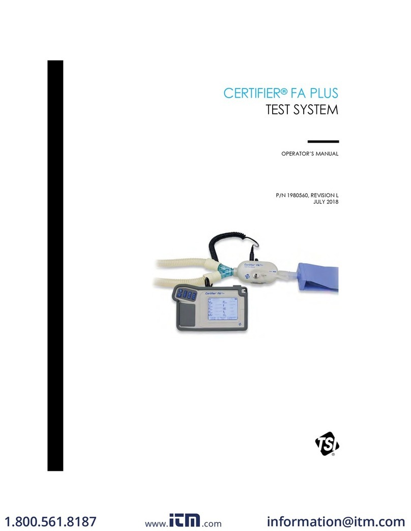 TSI Instruments CERTIFIER FA PLUS Manuale utente