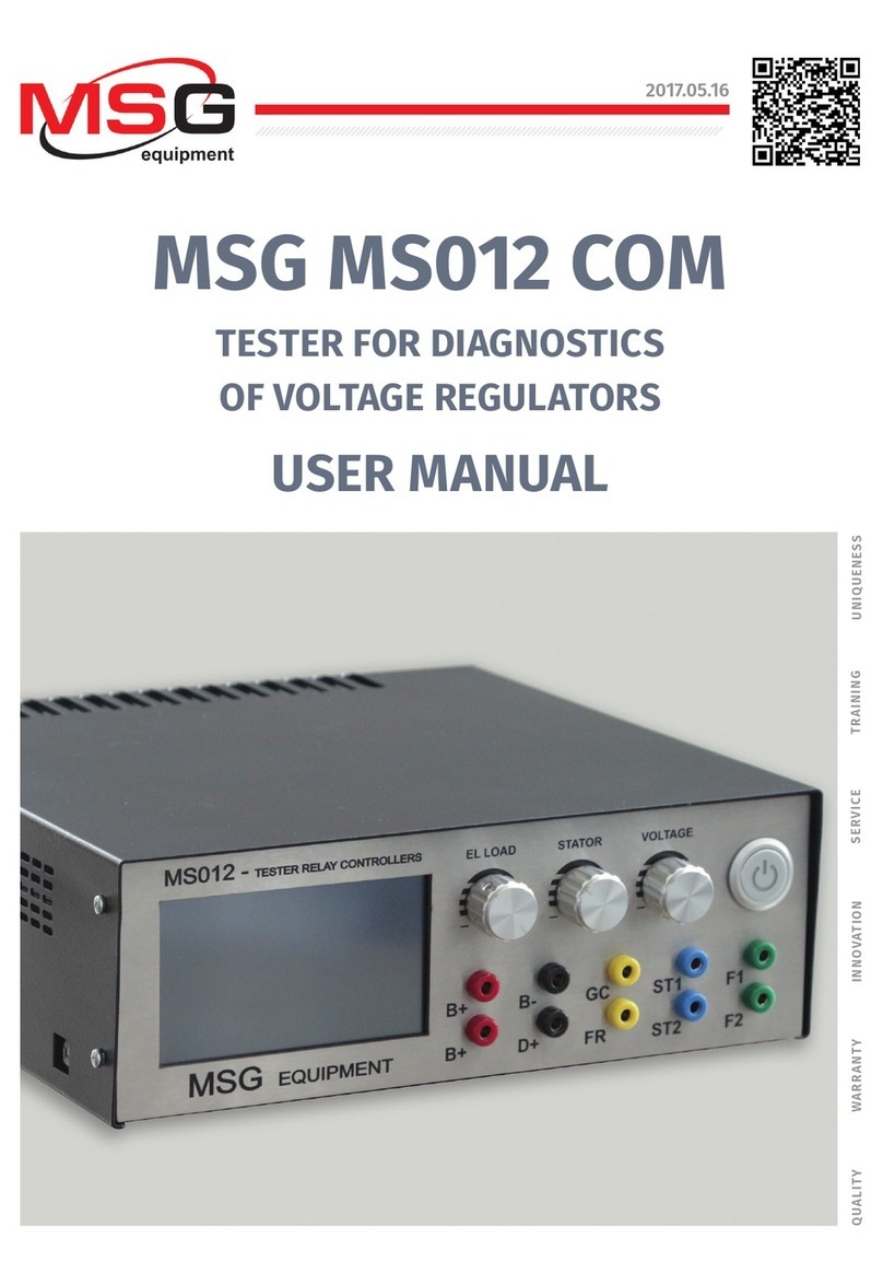 MSG MS012 COM Manuale utente