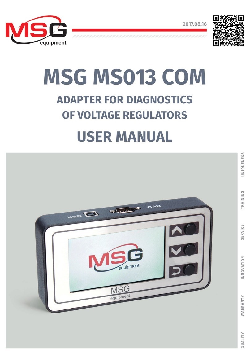 MSG MS013 COM Manuale utente