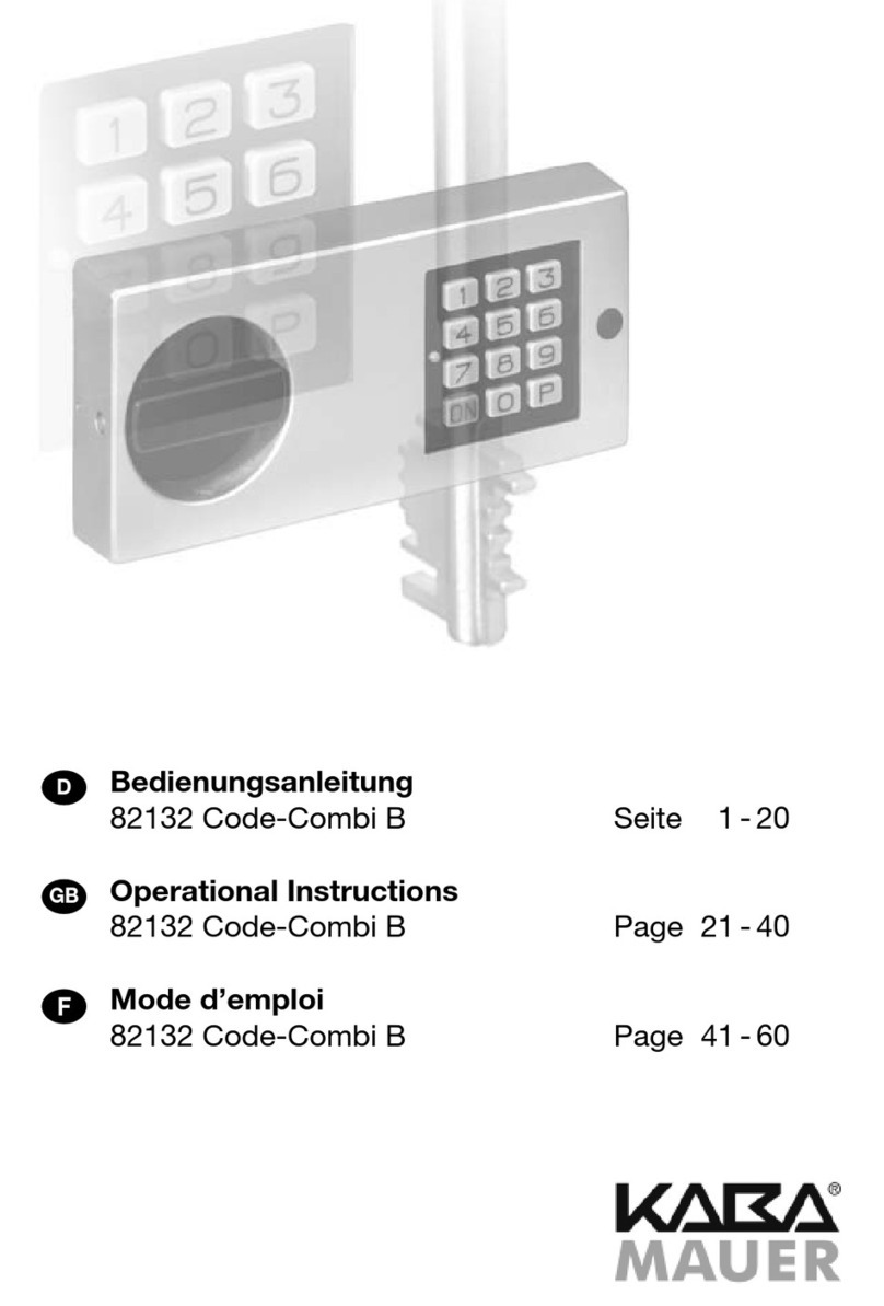 Kaba Mauer Code-Combi B Guida rapida