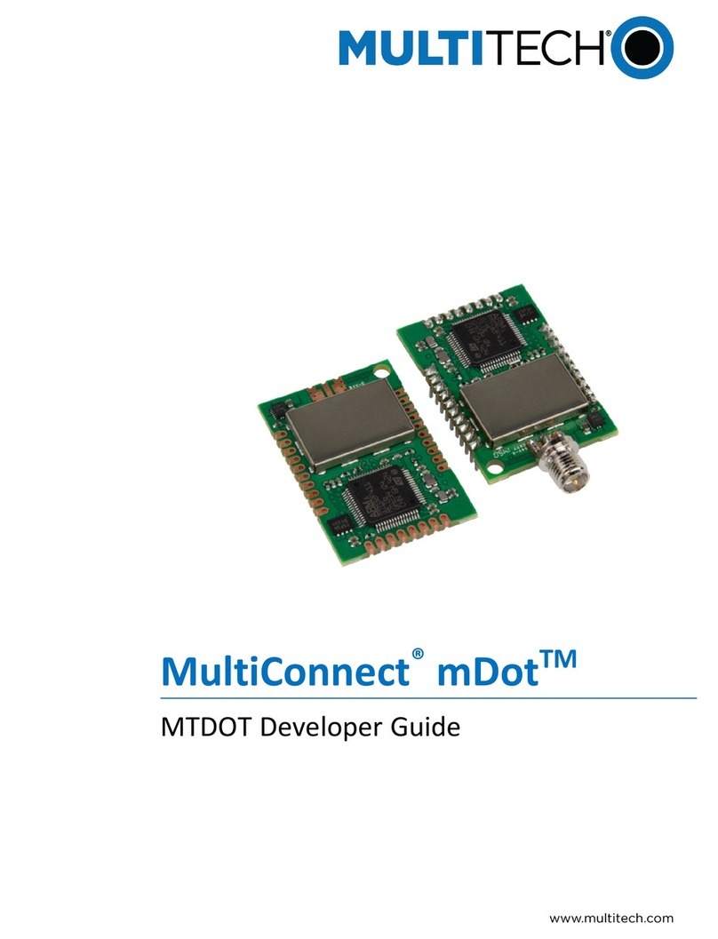 Multitech MultiConnect mDotT Manuale di istruzioni