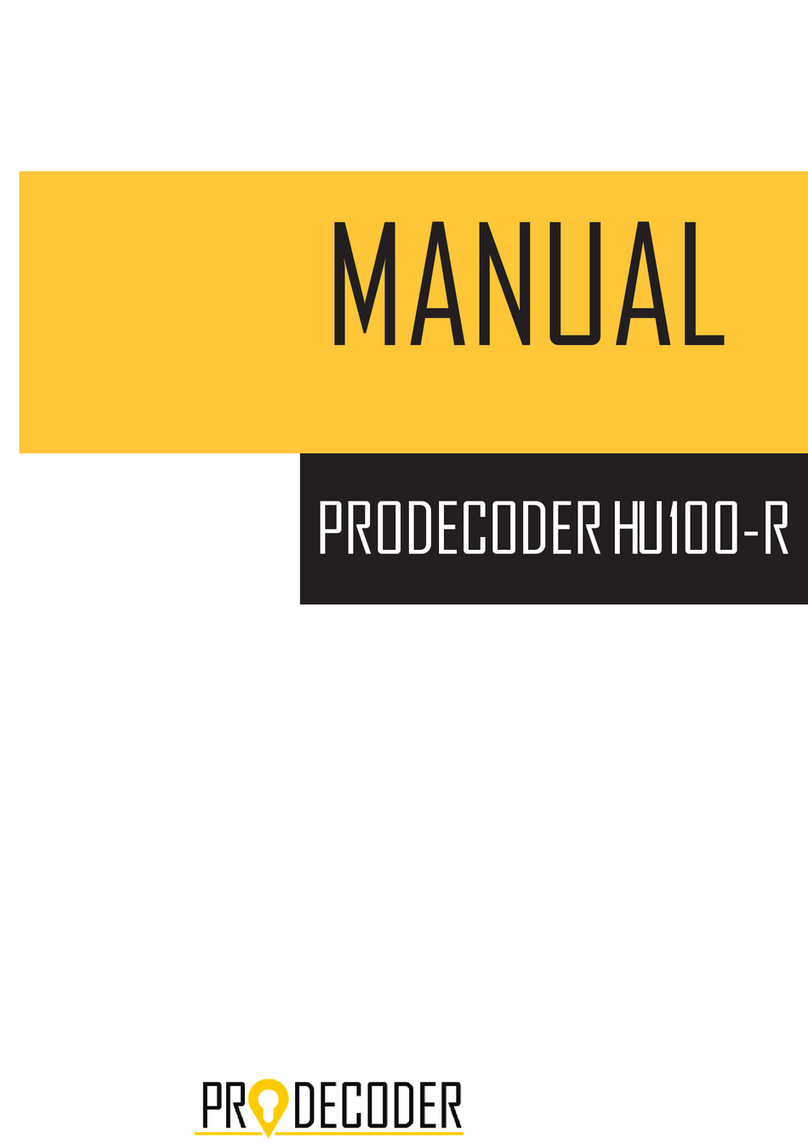 PRODECODER HU100-R Manuale utente