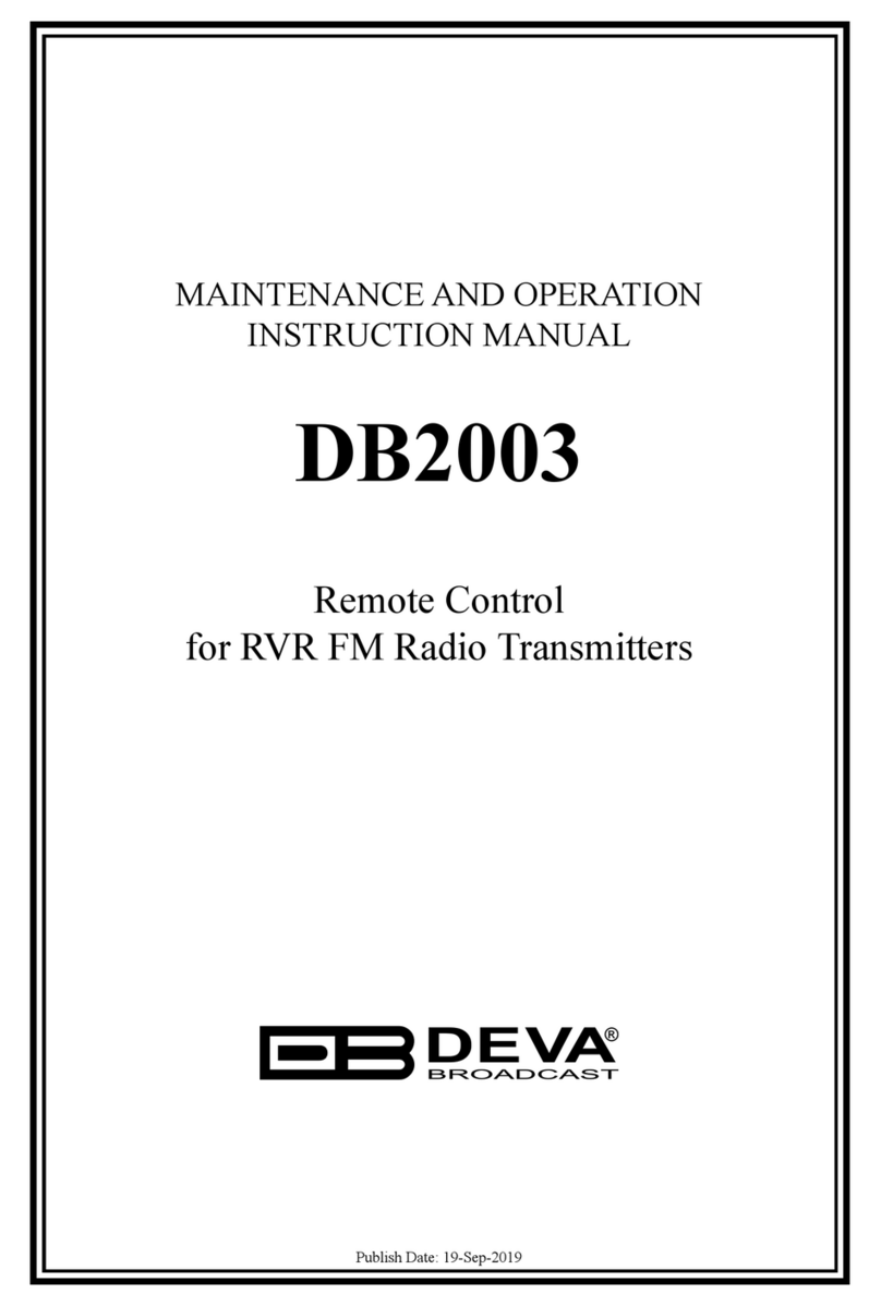 DEVA Broadcast DB2003 Manuale utente