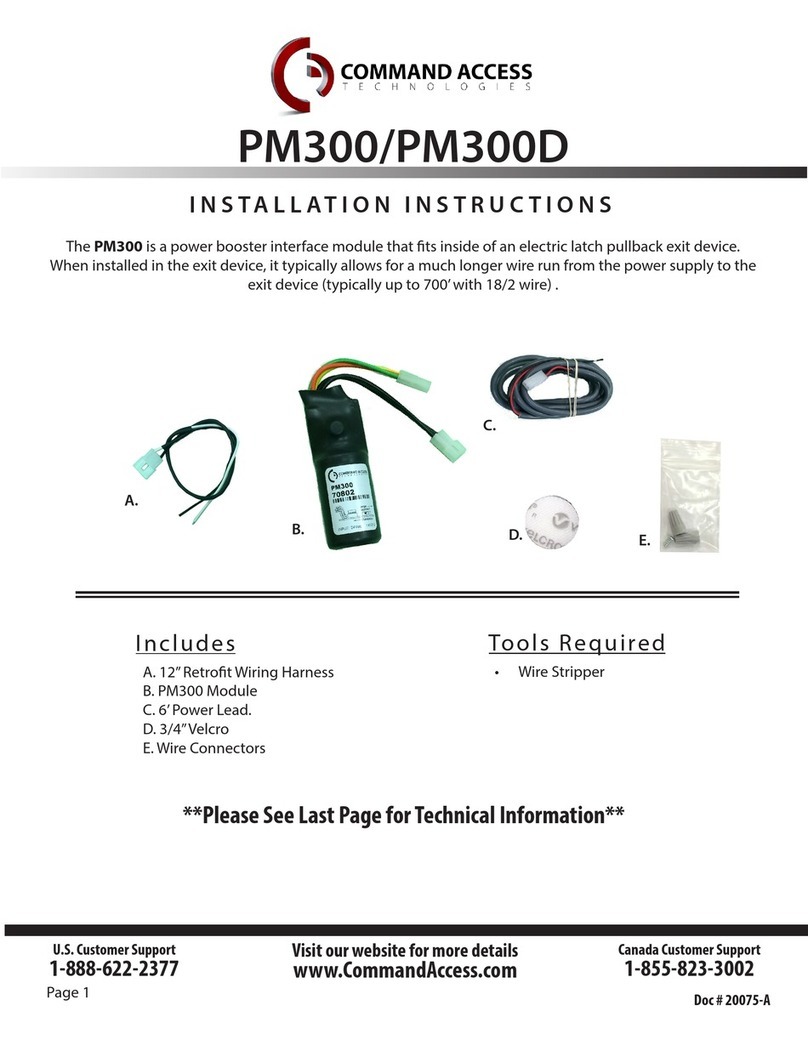 Command access PM300 Manuale utente