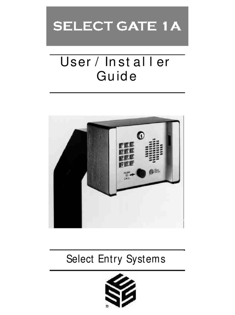 Select Engineered Systems Select Gate 1A Manuale utente