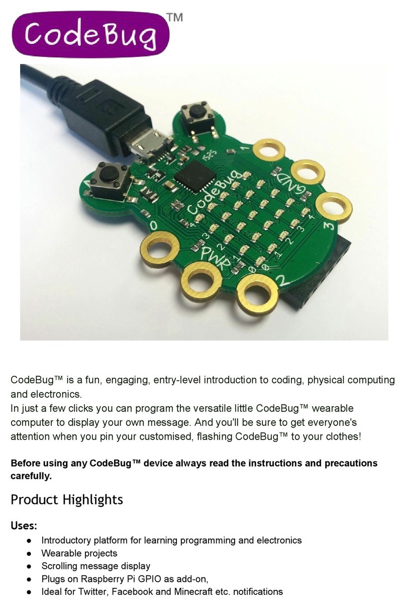 CodeBug CodeBug Manuale utente