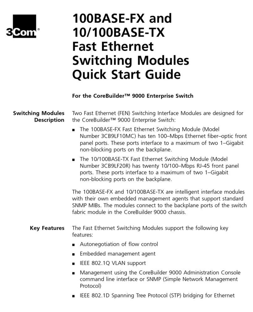 3Com 100BASE-FX DISTANCE EXTENDER Manuale utente
