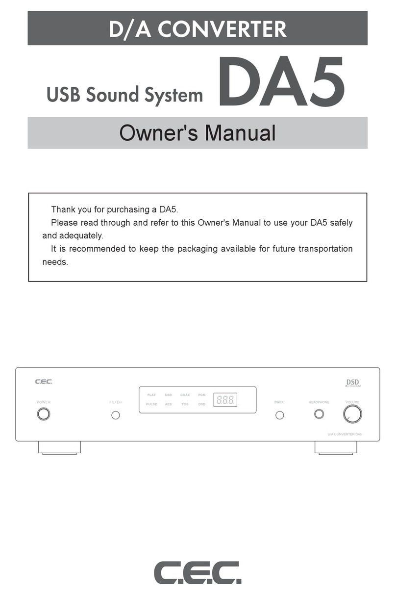 C.E.C. DA5 Manuale utente
