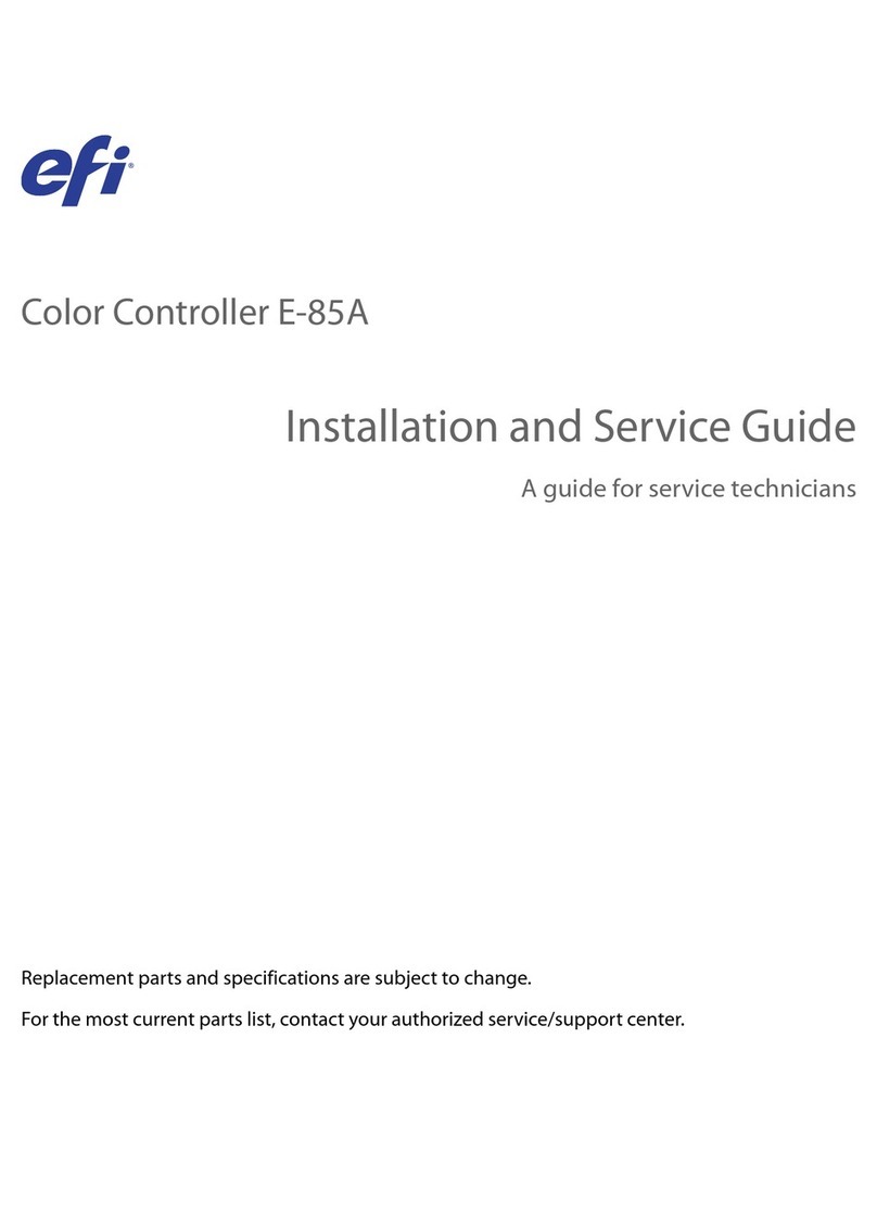EFI E-85A Istruzioni di installazione e manutenzione