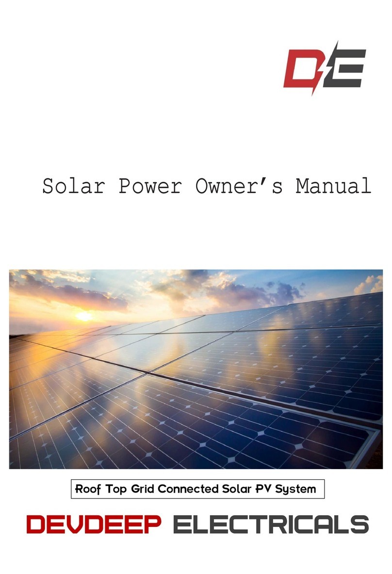 DEVDEEP ELECTRICALS Solar Manuale utente