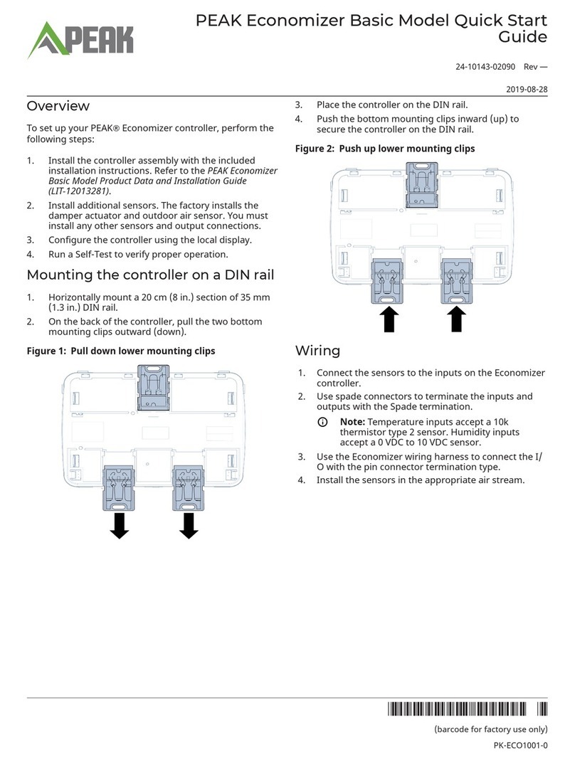Peak Economizer Basic Manuale utente