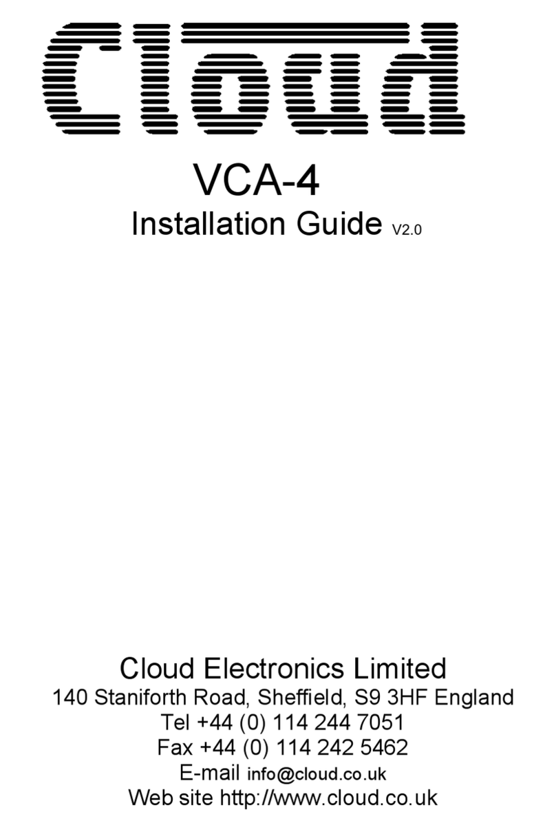 Cloud VCA-4 Manuale utente