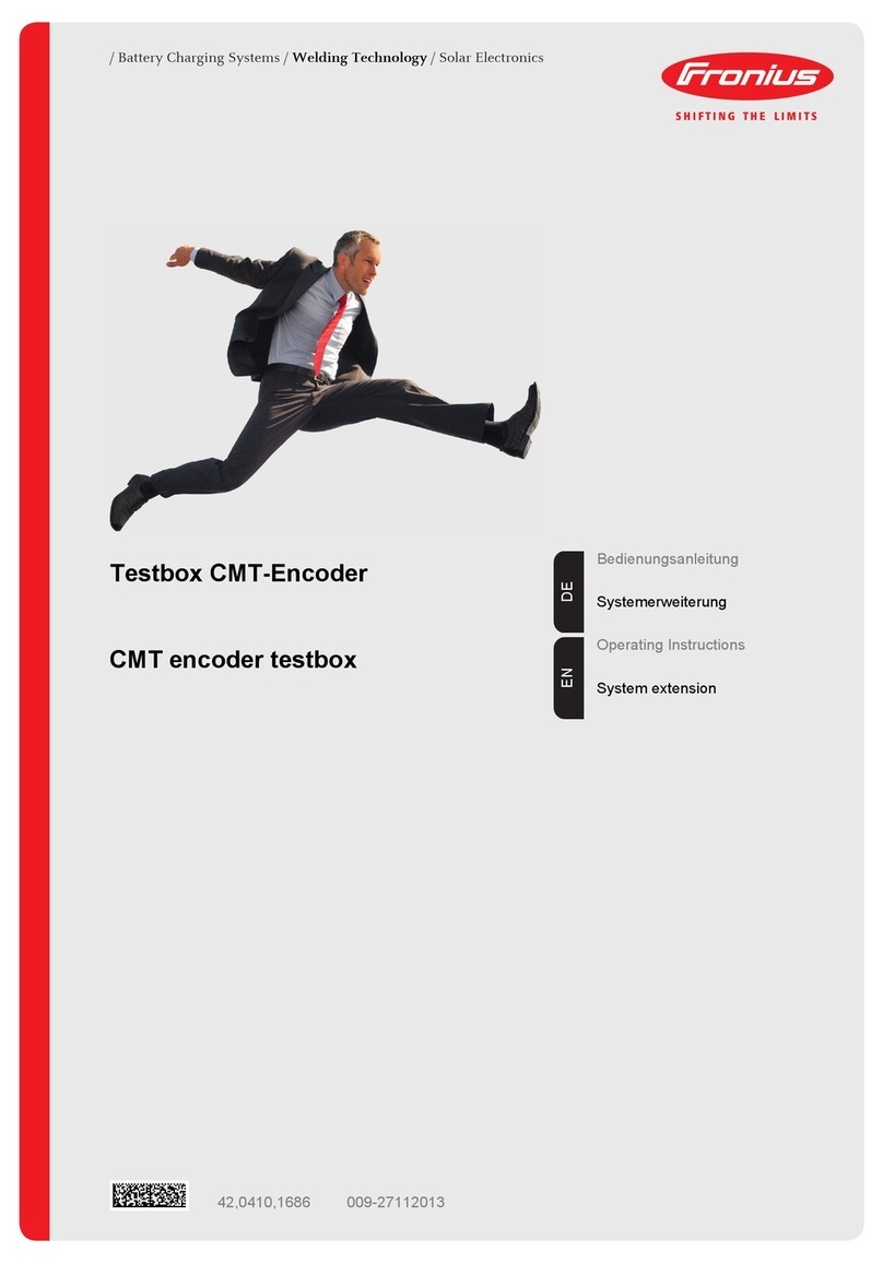 FRO­NIUS Testbox CMT-Encoder Manuale utente