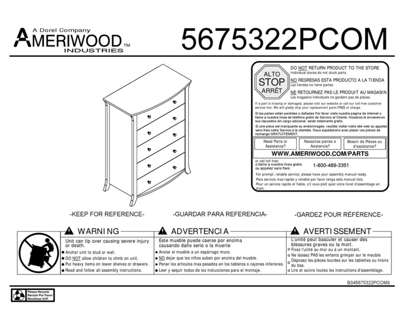 Dorel AMERIWOOD 5675322PCOM Manuale utente
