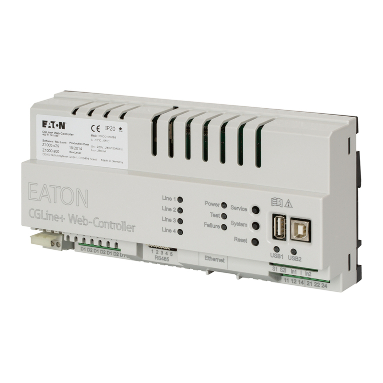 Eaton CGLine+ Web Controller Istruzioni operative e di manutenzione
