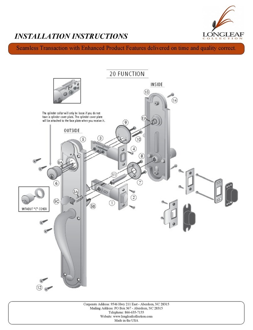 Longleaf Collection 20 FUNCTION Manuale utente