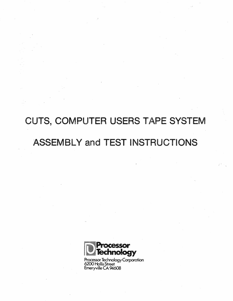Processor Technology CUTS Guida di riferimento