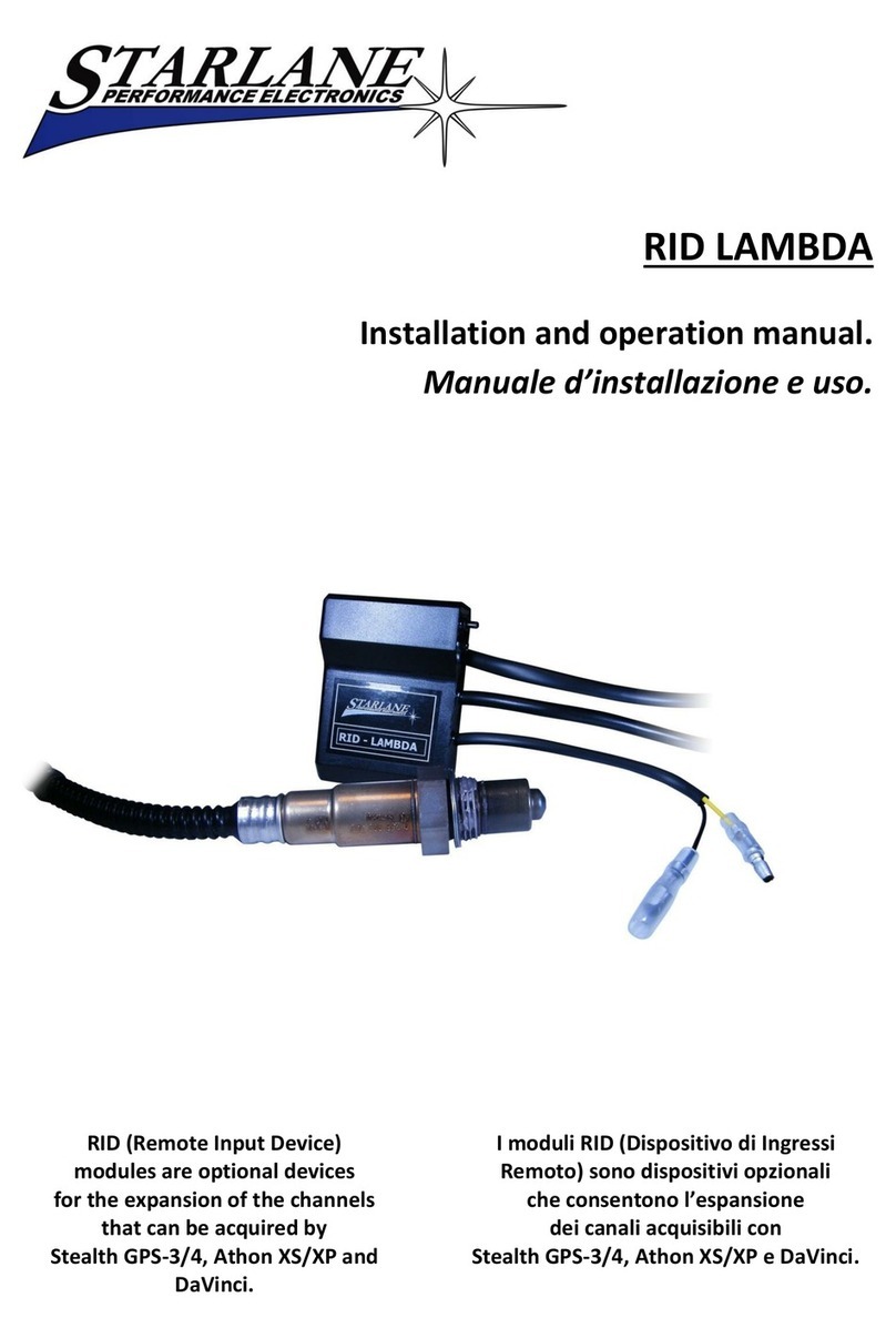 STARLANE RID LAMBDA Manuale utente STARLANE RID LAMBDA Manuale utente