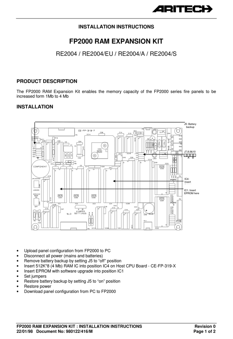 Aritech FP2000 Manuale utente