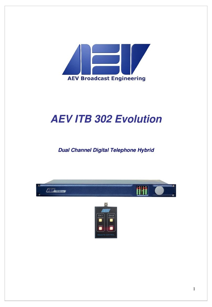 AEV ITB 302 Evolution Manuale utente