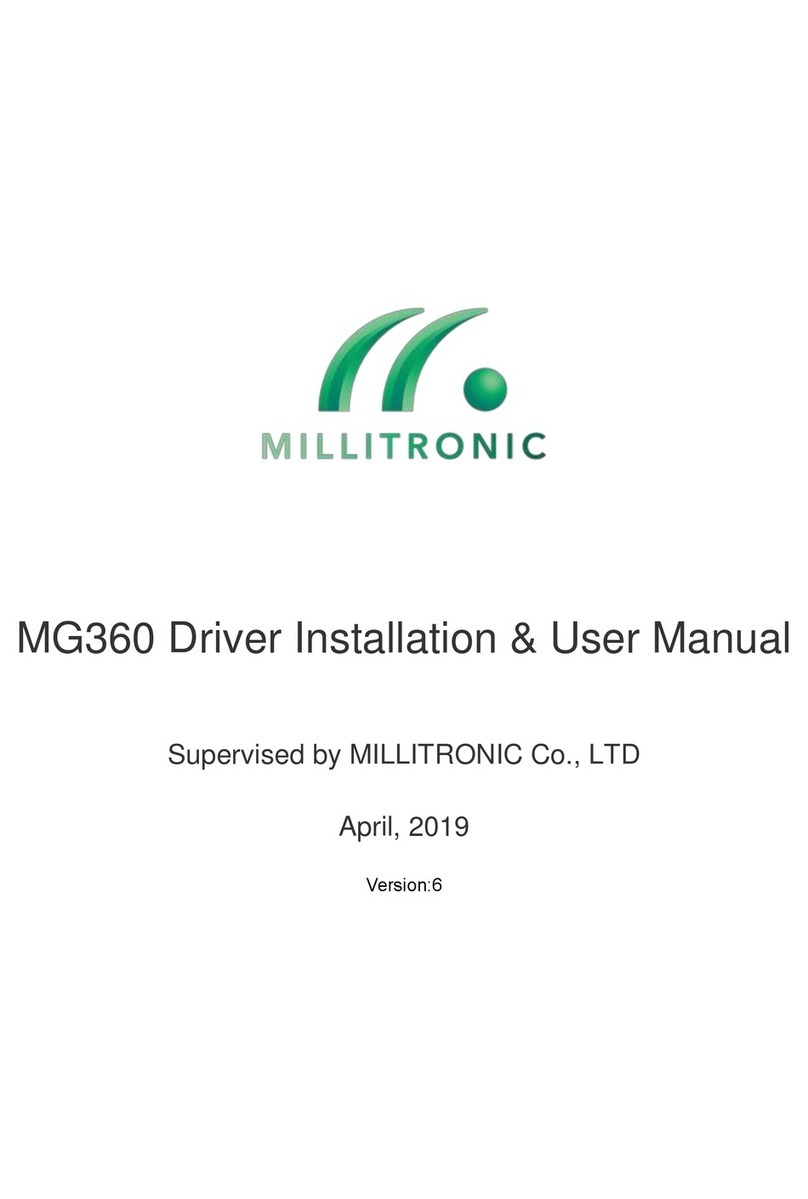 Millitronic MG360 Manuale utente