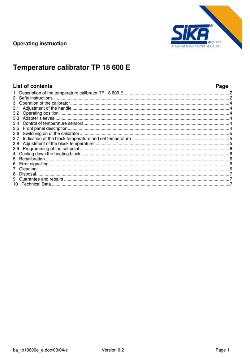 SIKA TP 18 600 E Manuale utente