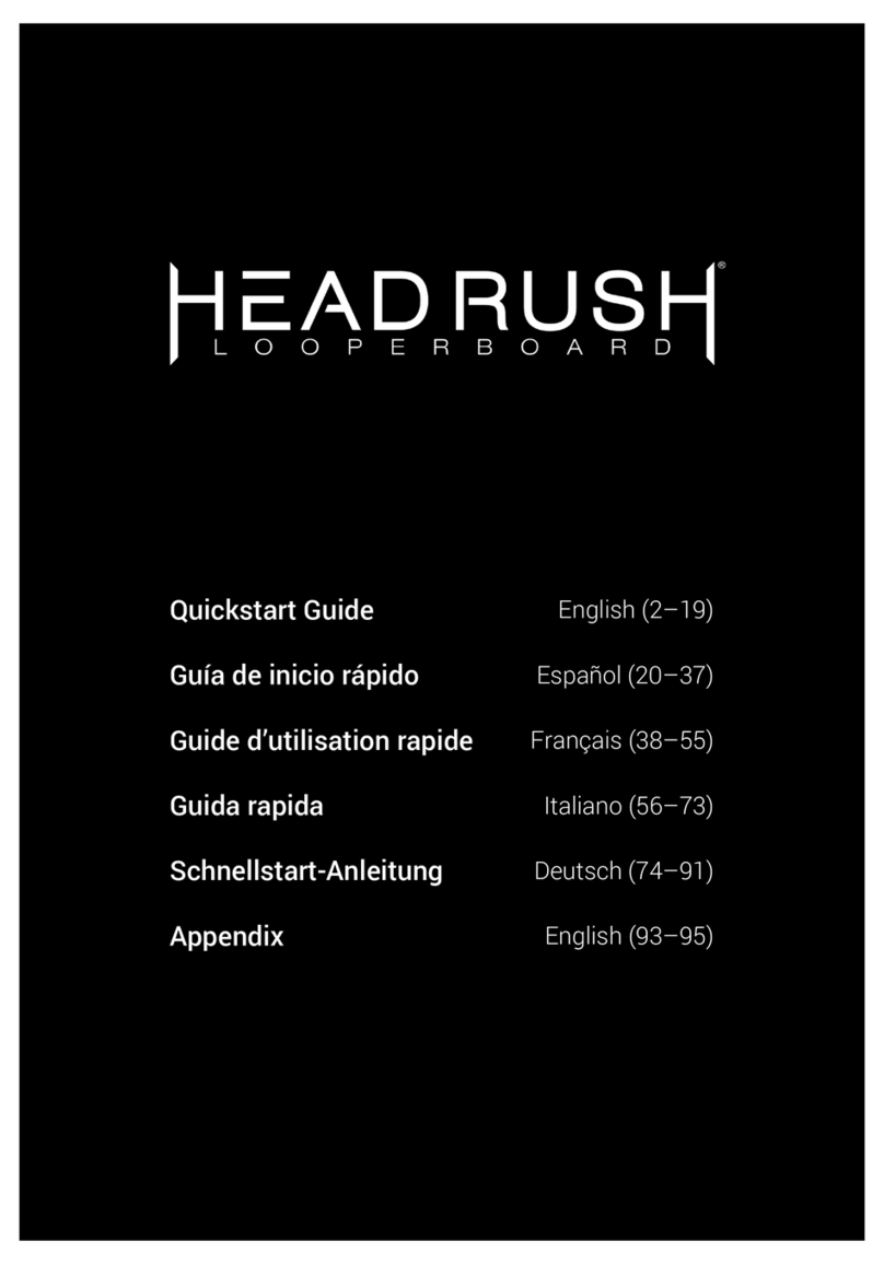 HEADRUSH Looperboard Manuale utente