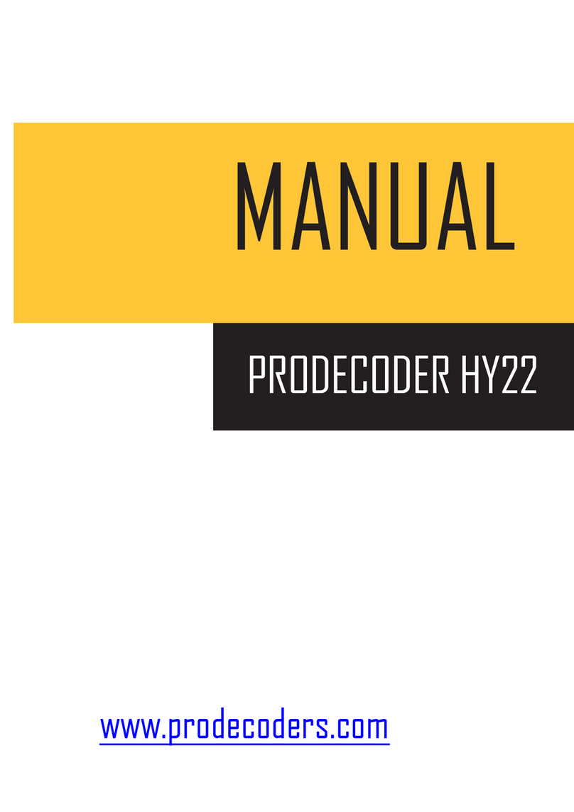 PRODECODER HY22 Manuale utente