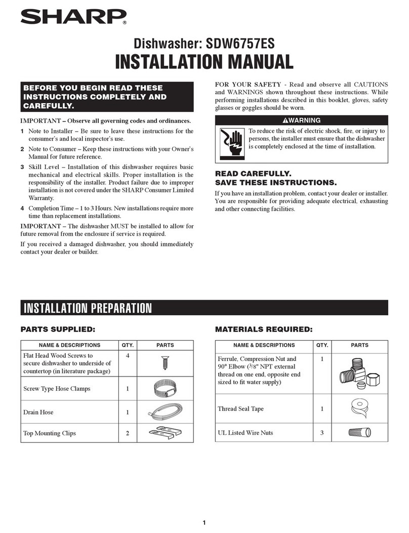 Sharp SDW6757ES Manuale utente