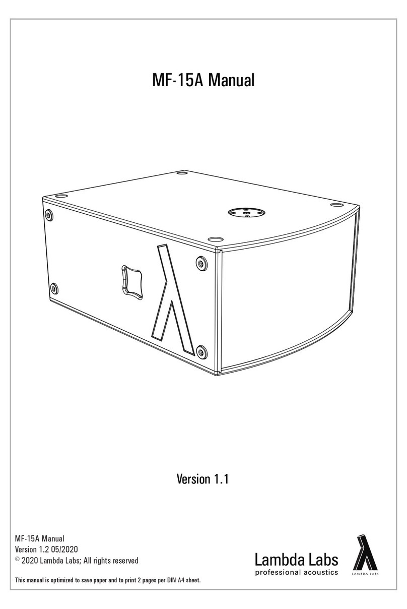 Lambda Labs MF-15A Manuale utente