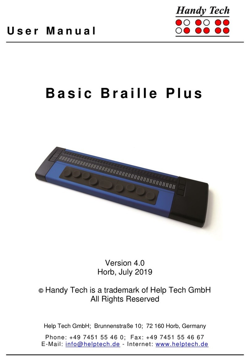 HandyTech Basic Braille Plus Manuale utente