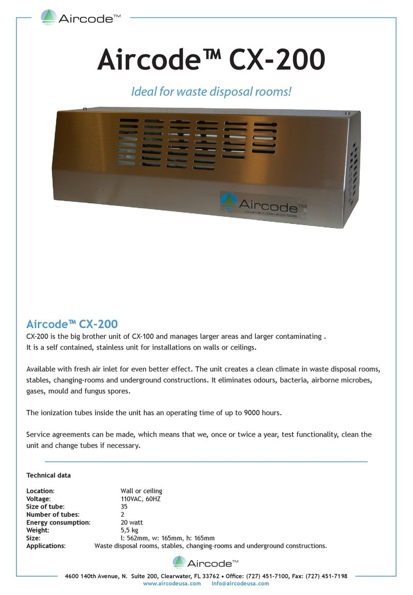 Aircode CX-200 Manuale utente