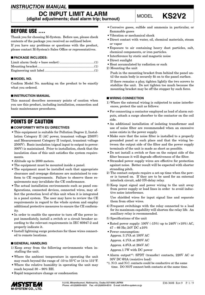 M-system KS2V2 Manuale utente