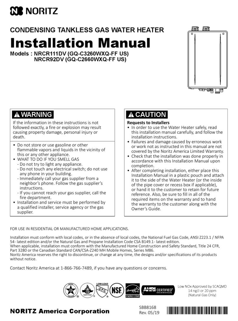 Noritz NRCR111DV Manuale utente