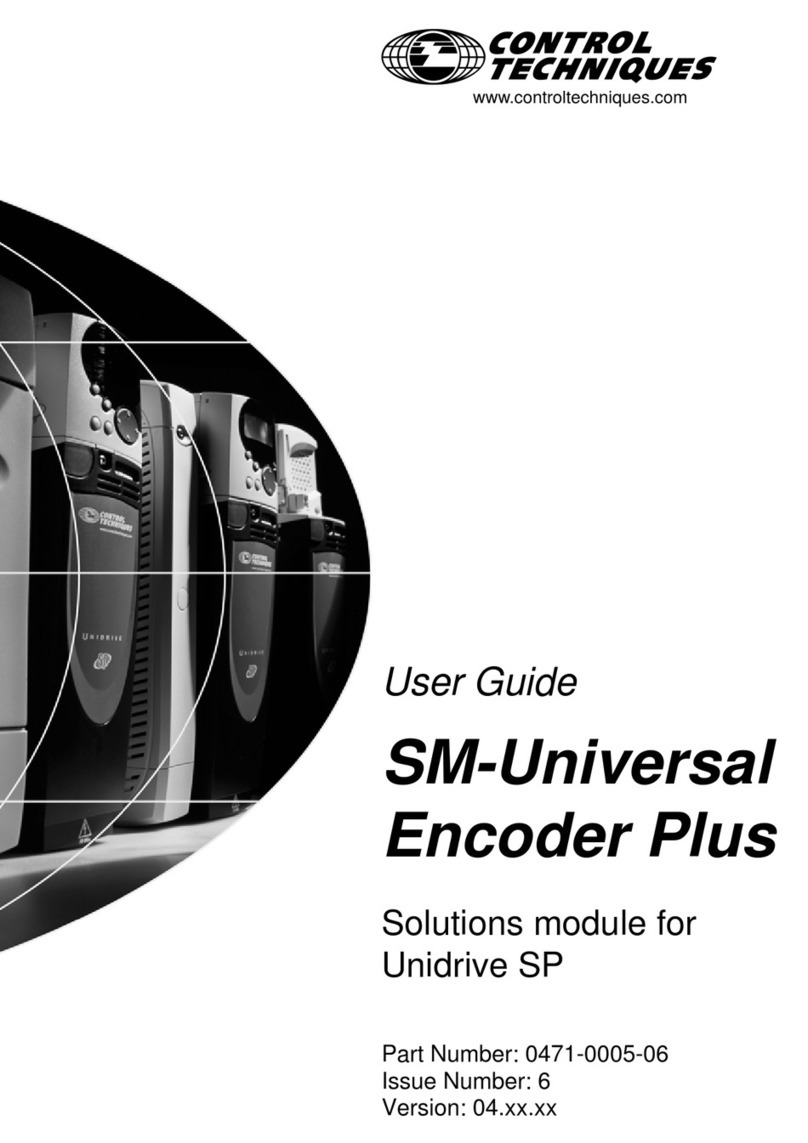 Control Techniques SM-Universal Encoder Plus Manuale utente
