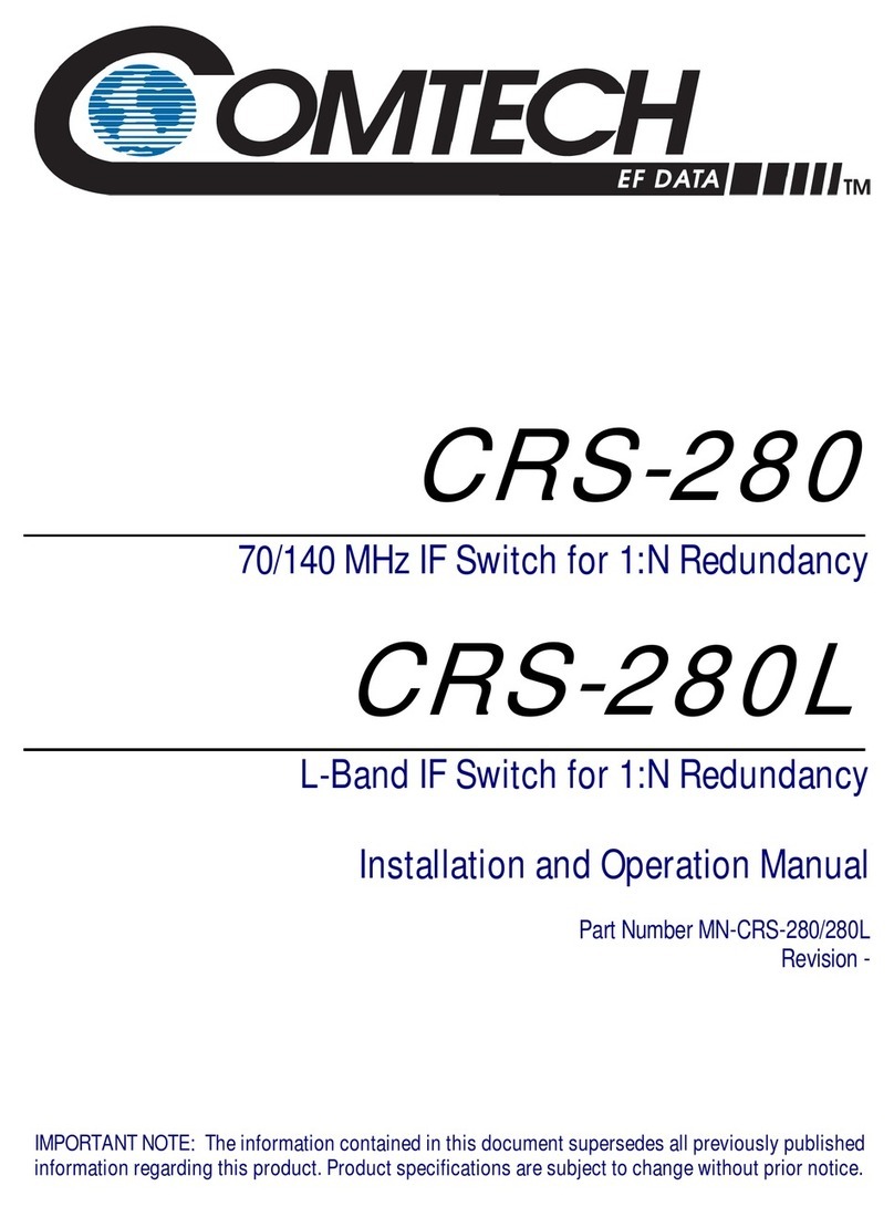 Comtech EF Data CRS-280L Manuale utente