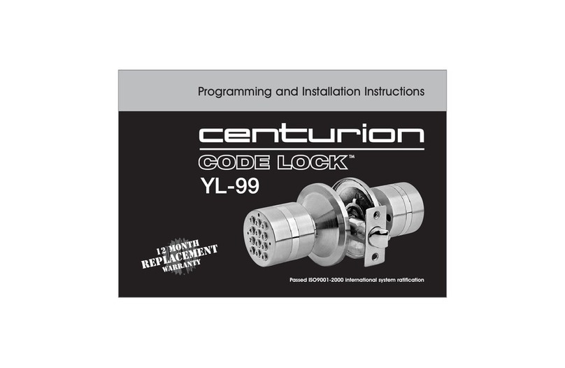 Centurion Code lock YL-99 Manuale utente