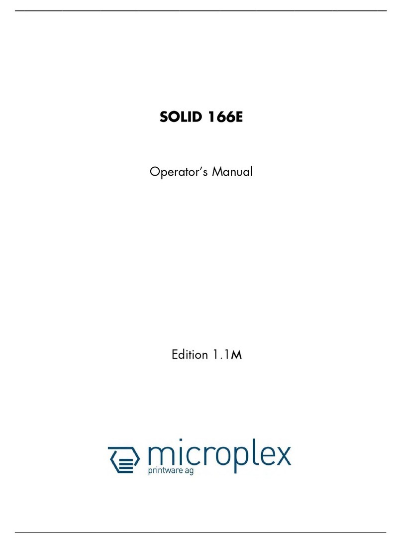 Microplex SOLID 166E Manuale utente