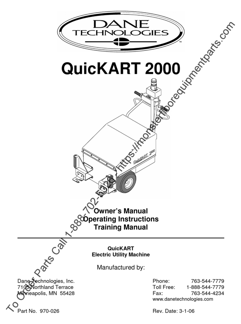 Dane Technologies QuicKART 2000 Manuale utente