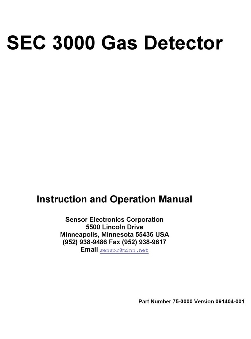 Sensor Electronics SEC 3000 Manuale