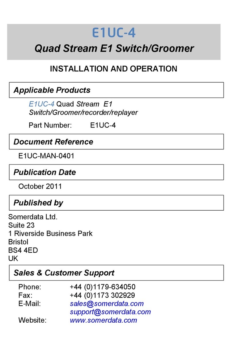 Somerdata E1UC-4 Manuale del proprietario