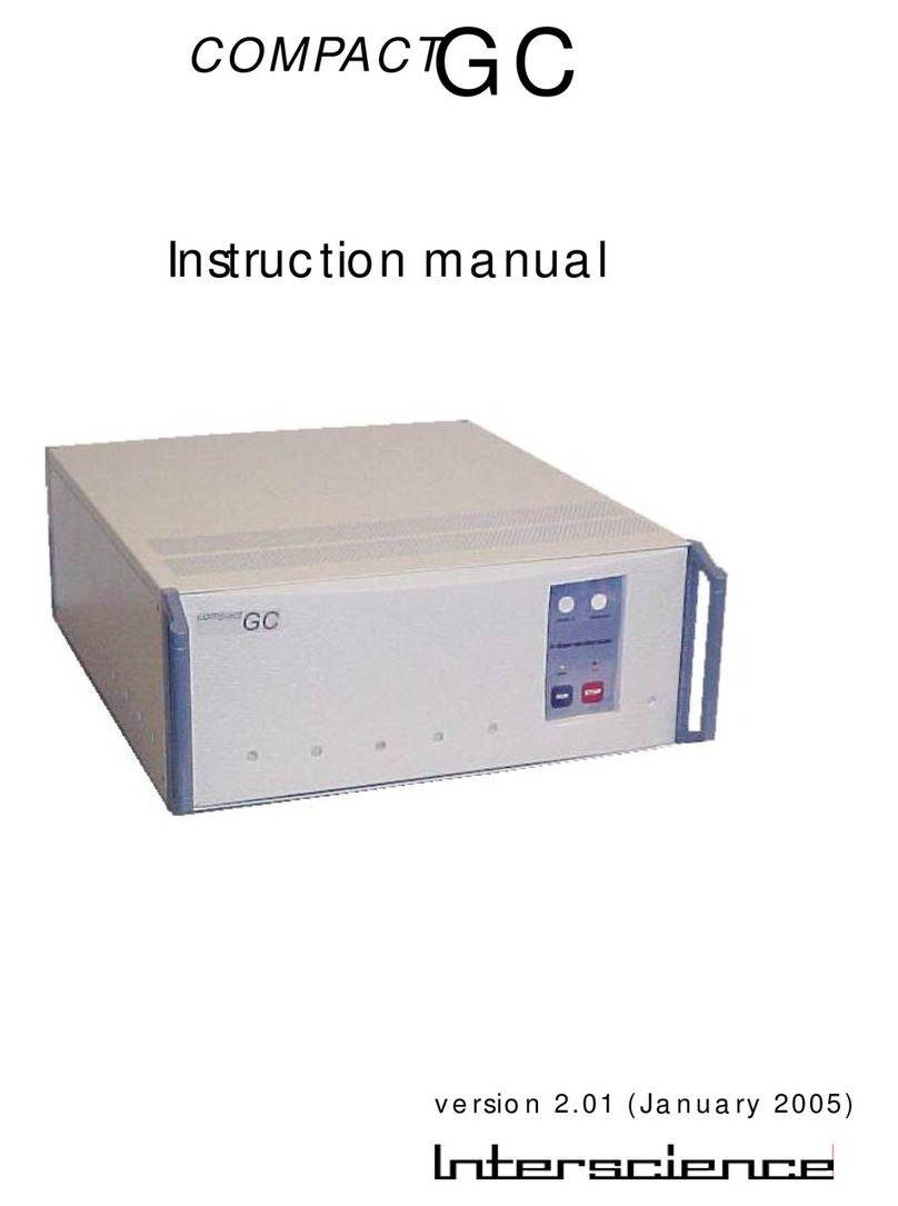 Interscience COMPACTGC Manuale utente