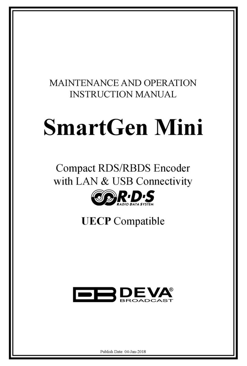 DEVA Broadcast SmartGen Mini Manuale utente